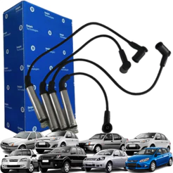 Kit Jogo Cabo De Vela De Ignição Courier Fiesta Ecosport Focus Ka 1.6 8v