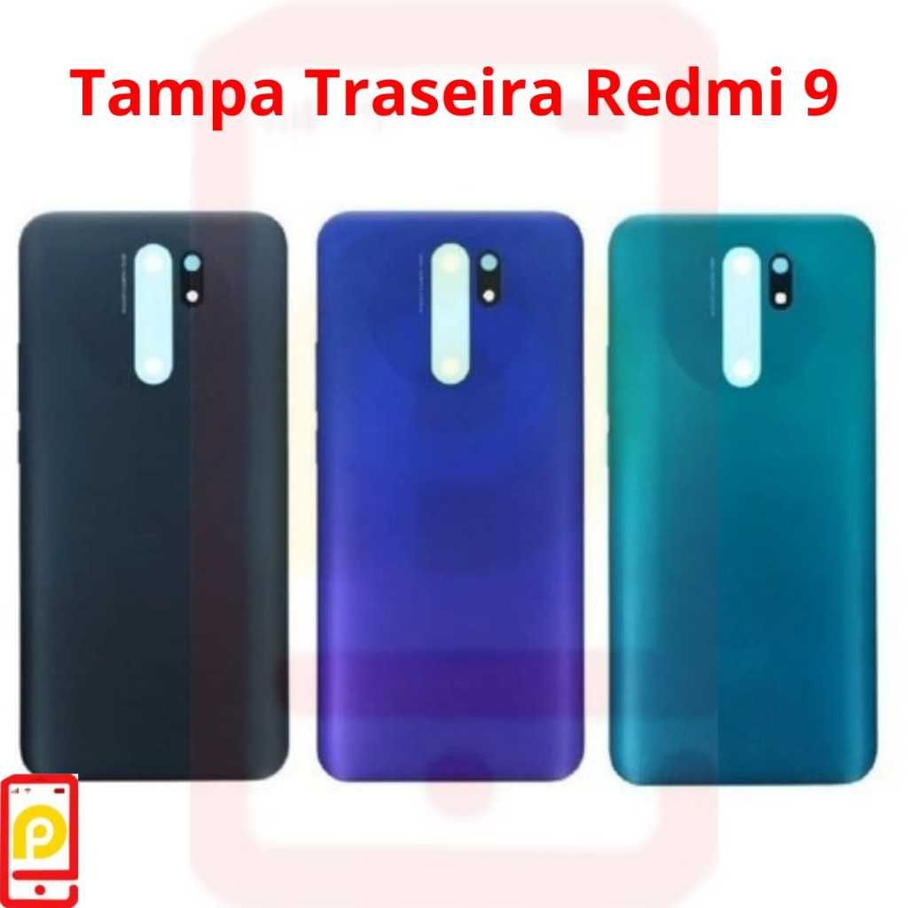 Tampa Traseira Redmi 9 (Não acompanha Nenhuma Lente) PROMOÇÃO em Oferta na Shopee