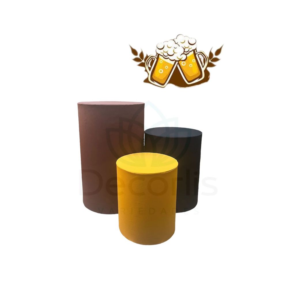Trio De Capas para Cilindro Decoração da Sua FESTA TEMA BUTECO