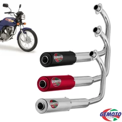 ESCAPAMENTO GEMOTO RACING FLORIPA CG ML TITAN FAN 125 1977 ATÉ 2008