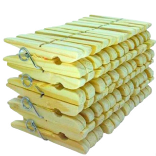 Pregador de Roupas de Madeira 120 unidades em Oferta na Shopee