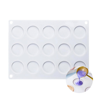 Molde de Silicone com 15 Cavidades – Ideal para Lacres de Cera e Chocolates Criativos, selos em Oferta na Shopee