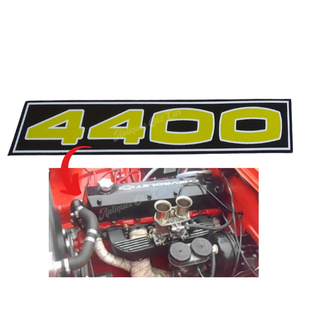ADESIVO 4400 / DECORATIVO TAMPA DE VÁLVULAS OPALA E CARAVAN 6CIL PREPARAÇÃO 4400