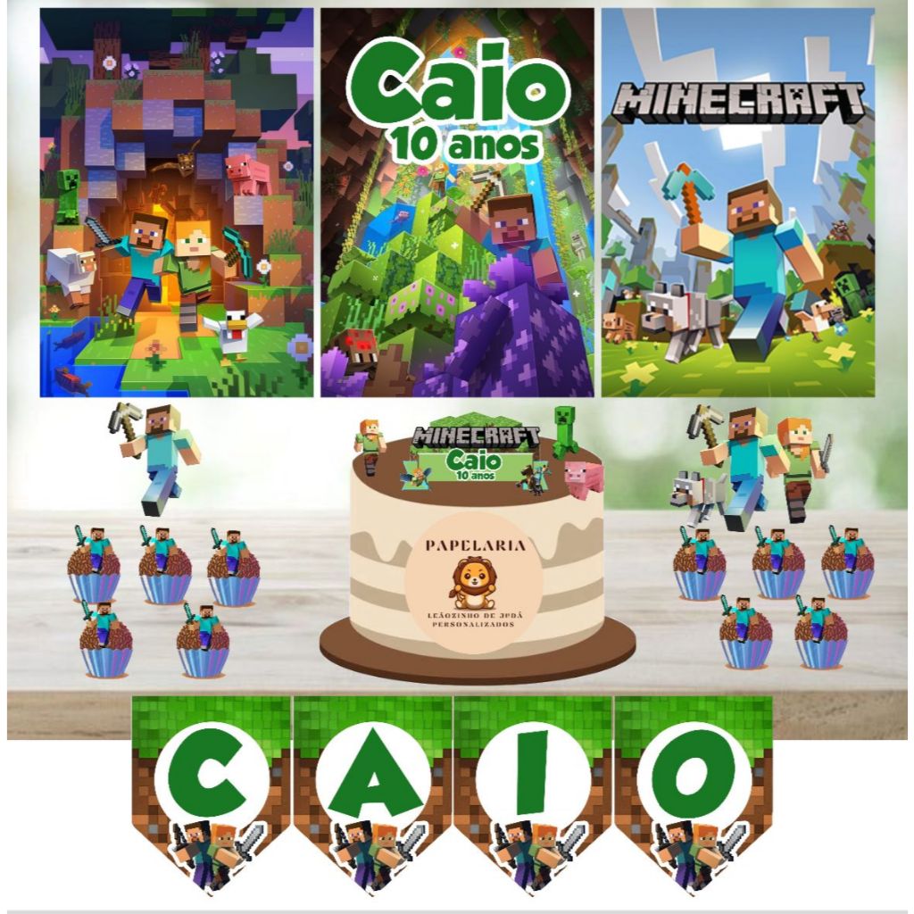Kit Festa Minecraft em Oferta na Shopee