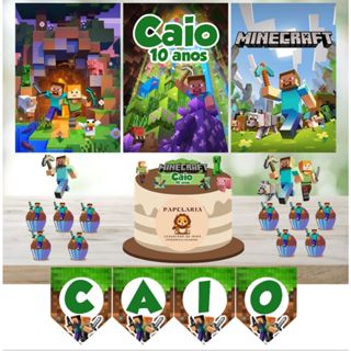 Kit Festa Minecraft em Oferta na Shopee