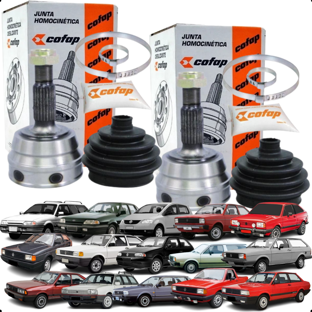 Par 2 Homocinética Original Cofap Volkswagen Fox Royale Versailles Gol em Oferta na Shopee