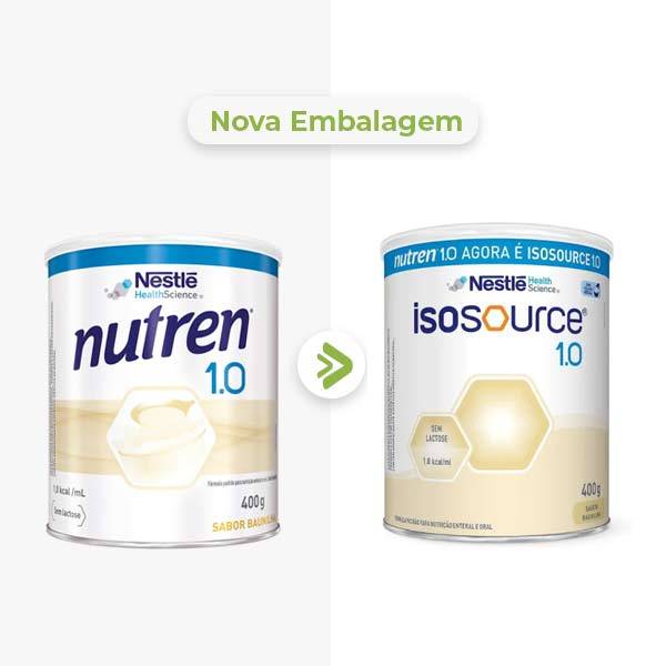Isosource 1.0 (antigo Nutren 1.0) lata 400g Danone em Oferta na Shopee