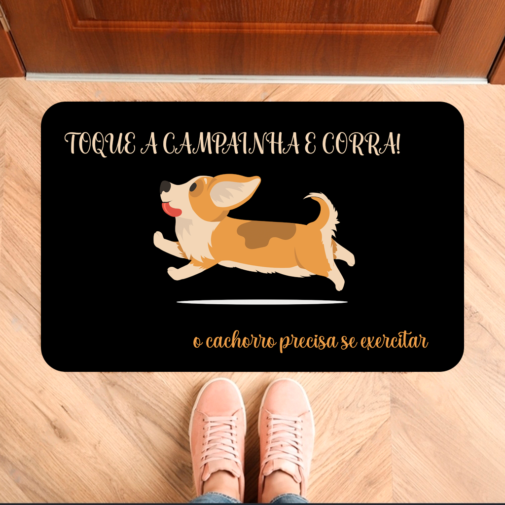 Capacho Tapete de Entrada de Porta Antiderrapante Corra (Tap222)