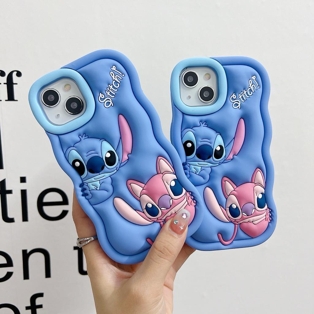 Capa Capinha Case Lilo Stitch Para iPhone 7/8 Plus 11 12 13 14 15 Pro Max 3D Personagem