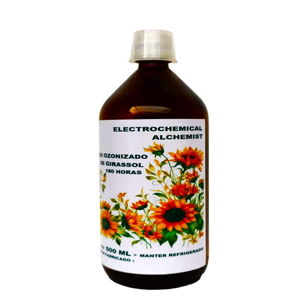 ÓLEO DE GIRASSOL OZONIZADO - VIDRO 500 ML em Oferta na Shopee