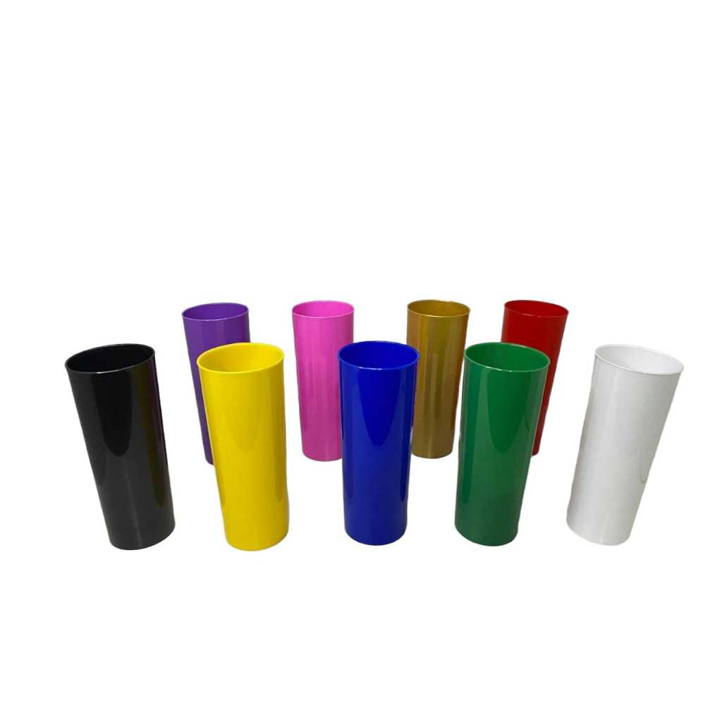 KIT 20 COPOS LONG DRINK LISO FESTA PARA PERSONALIZAR  ADESIVAR  PARA TRANSFER