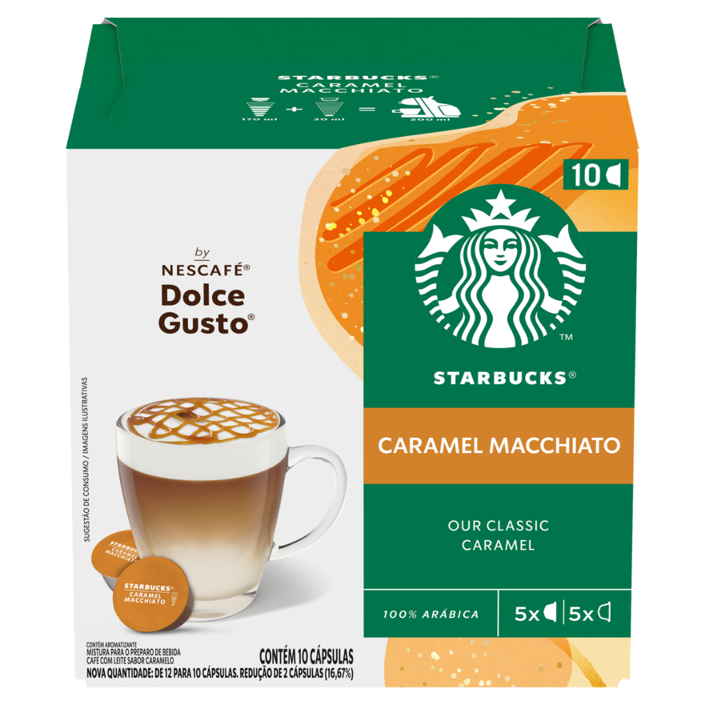STARBUCKS CARAMEL MACCHIATO CAIXA 10 CÁPSULAS