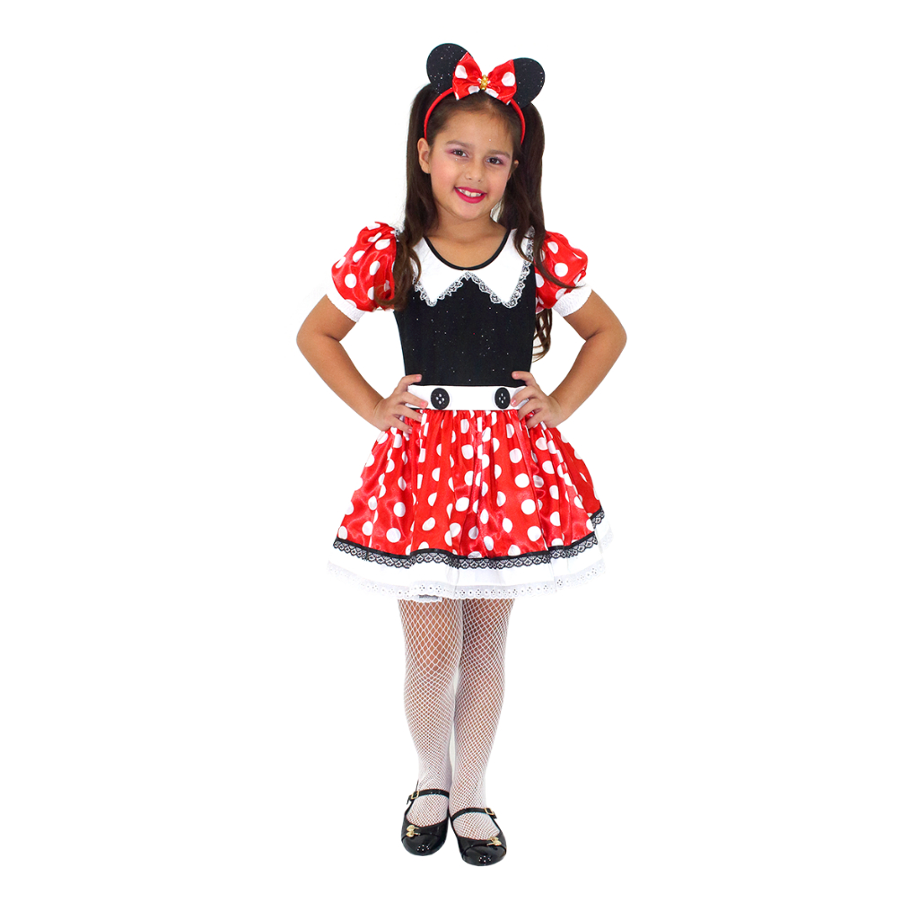 Fantasia Ratinha Vermelha Luxo Infantil