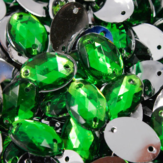 chaton ( OVAL ) COSTURA ( 13 X 18 ) VERDE BANDEIRA em Oferta na Shopee