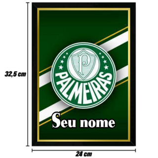 QUADRO DE PAREDE DO PALMEIRAS (ENVIE O NOME) em Oferta na Shopee