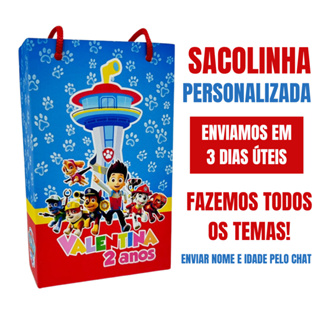 10 Sacolinhas personalizadas para lembrancinhas em Oferta na Shopee