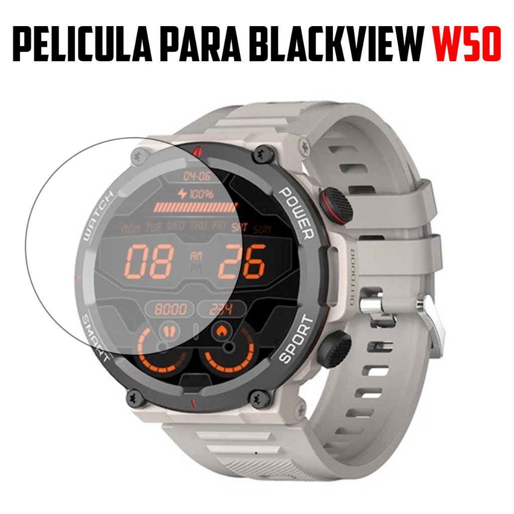Película para Smartwatch Blackview W50 de vidro temperado Proteção de Tela