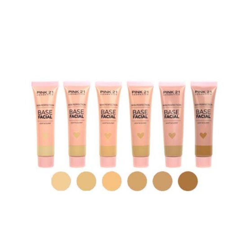 Base líquida facial matte pink 21