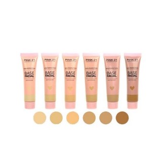 Base líquida facial matte pink 21