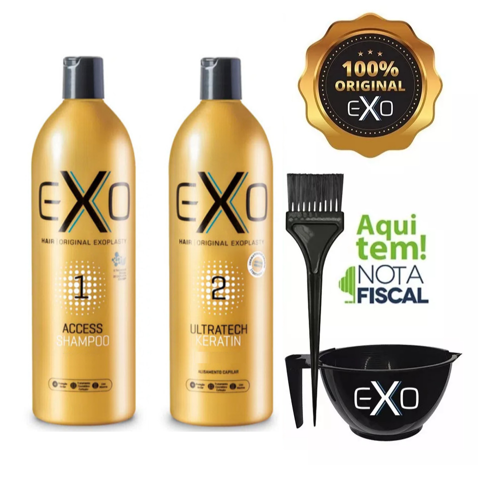 Kit Exo Hair Ultratech Exoplastia Capilar Profissional 2 X 500ml
