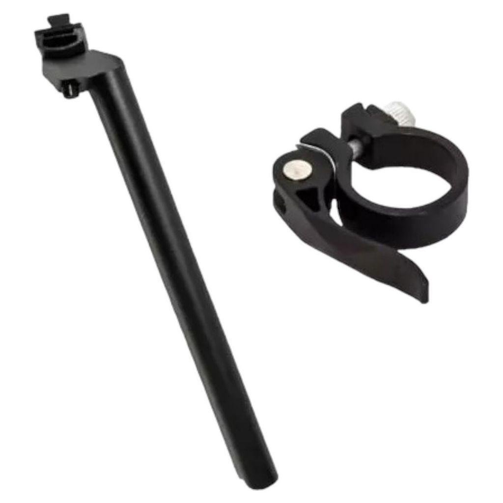 Kit Canote Selim 27.2mm Alumínio + Abraçadeira Com Blocagem
