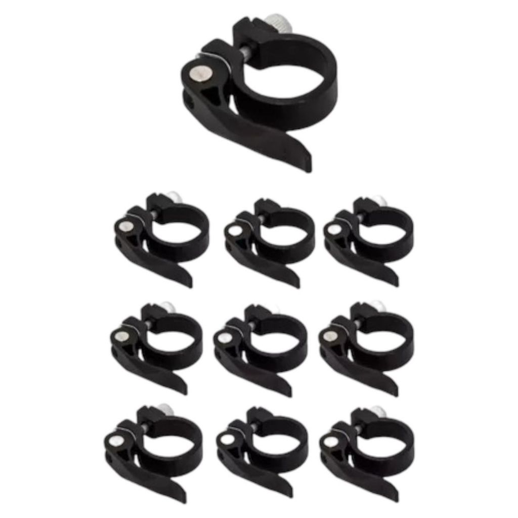 10 Abraçadeiras Banco Blocagem Selim Canote Bicicleta 31.8mm