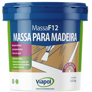 Massa Reparo F-12 Para Madeira 1,65 Kg Viapol em Oferta na Shopee