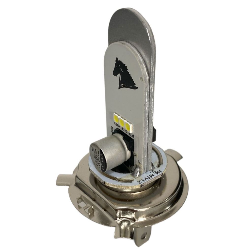 Lampada Farol Led Cavalinho Stallion Cg Titan Cb 300 Xre 300 Universal H4 — imagem 2 de 2