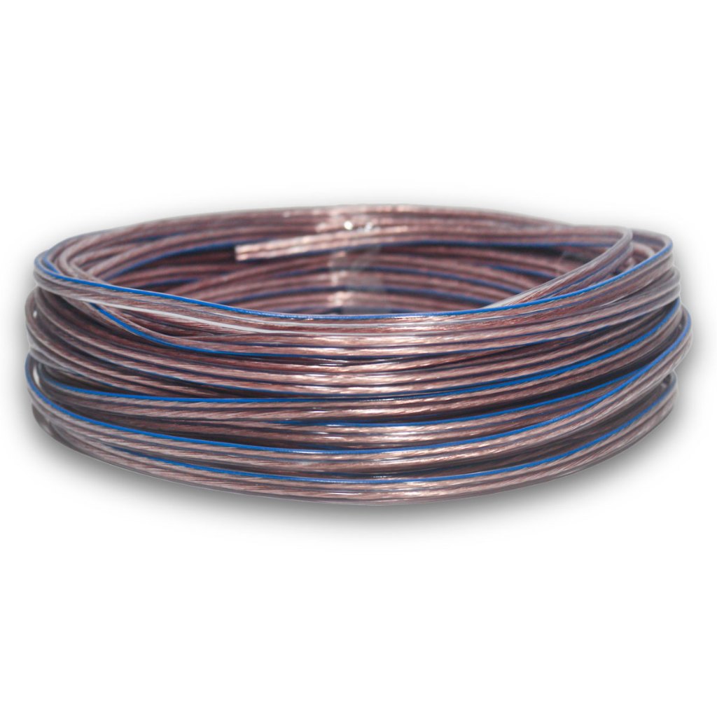 15 Metros Fio Cabo De Som Bicolor Cristal 2x14 Awg 12v Duplo Automotivo Para Alto Falante