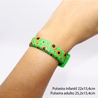 PULSEIRA IDENTIFICAÇÃO COM GIRASSÓIS / GIRASSOL em Oferta na Shopee