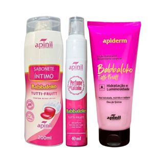 KIT Sabonete Intimo + Perfume de Calcinha + Hidratante Corporal TUTTI FRUITT - Apinil em Oferta na Shopee