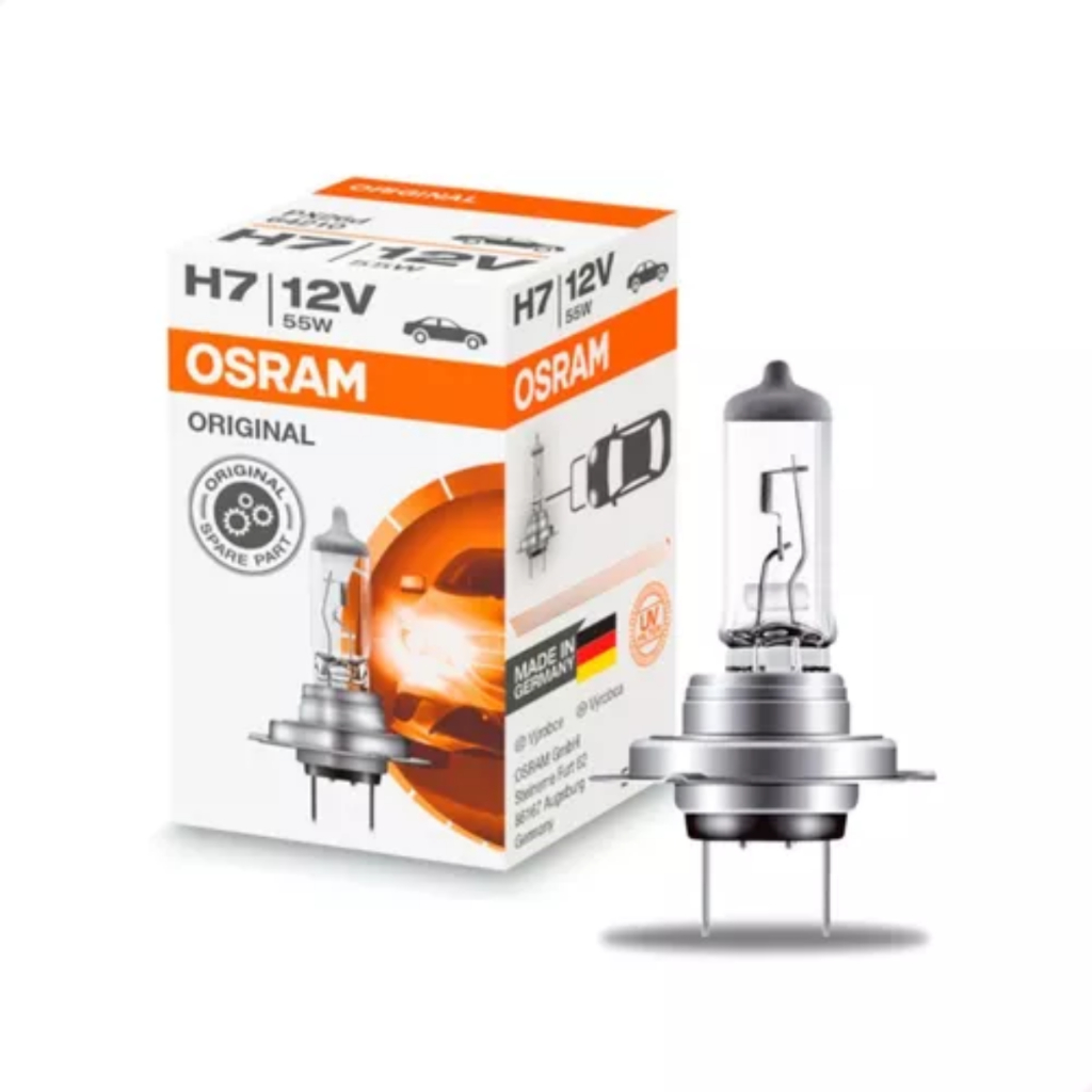 Lâmpada H7 12v 55w Original Line Osram Made In Germany Carro em Oferta na Shopee
