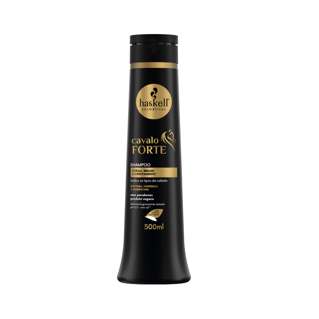 Shampoo Haskell Cavalo Forte 500ml - Crescimento Capilar Cabelo Forte