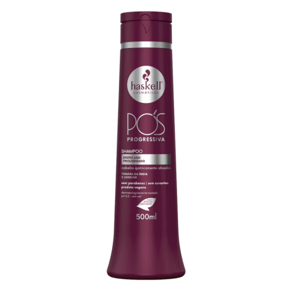 Shampoo Haskell Pós Progressiva 500ml - Efeito Liso Prolongado