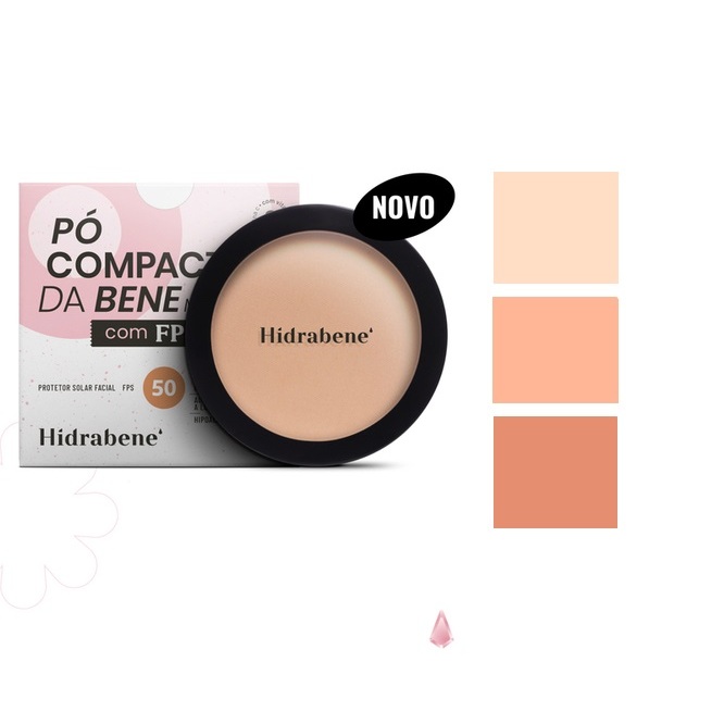 Protetor Solar FPS 50 Hidrabene Pó Compacto 10g LANÇAMENTO
