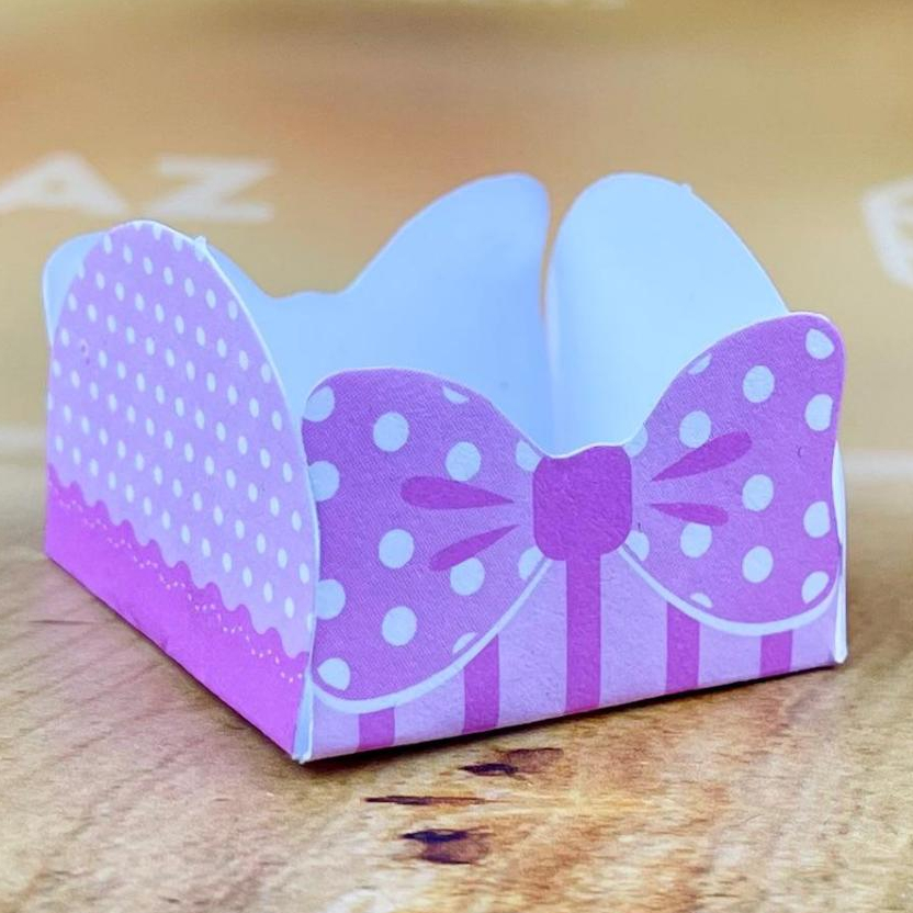 50~450 Forminhas Tema Laço Rosa Para Doces 4 Pétalas 3,3X3,3X2,2  41.3 (Nc Toys Simples) em Oferta na Shopee