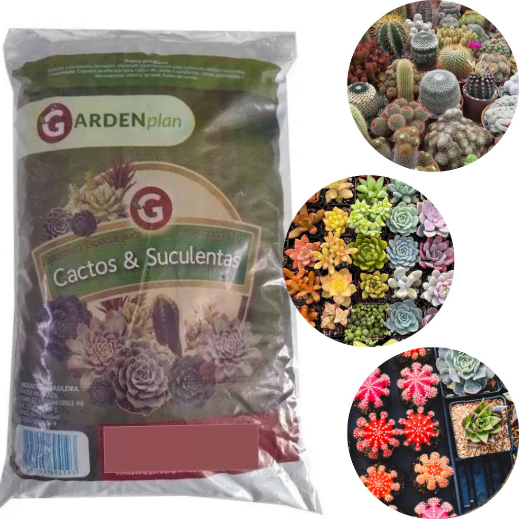 Substrato Para Cactos E Suculentas 1Kg Gardenplan