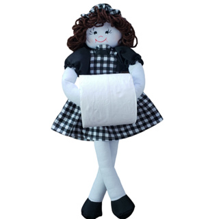 Porta Papel Higiênico Papeleira Suporte de Banheiro 1 Rolo Boneca 100% Artesanal em Oferta na Shopee