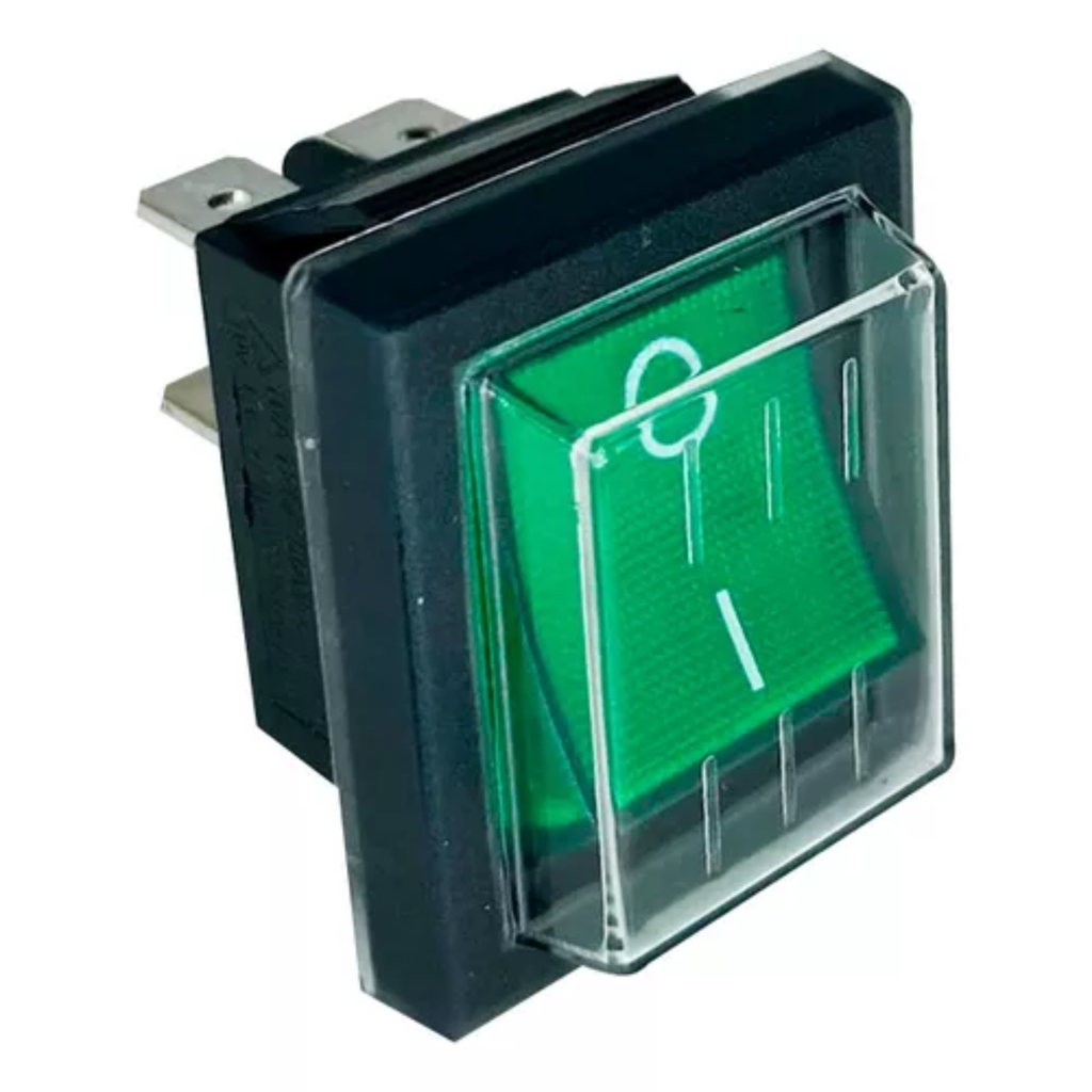 Chave 4 Polos Gangorra Liga e Desliga Com Capa De Silicone - Verde em Oferta na Shopee