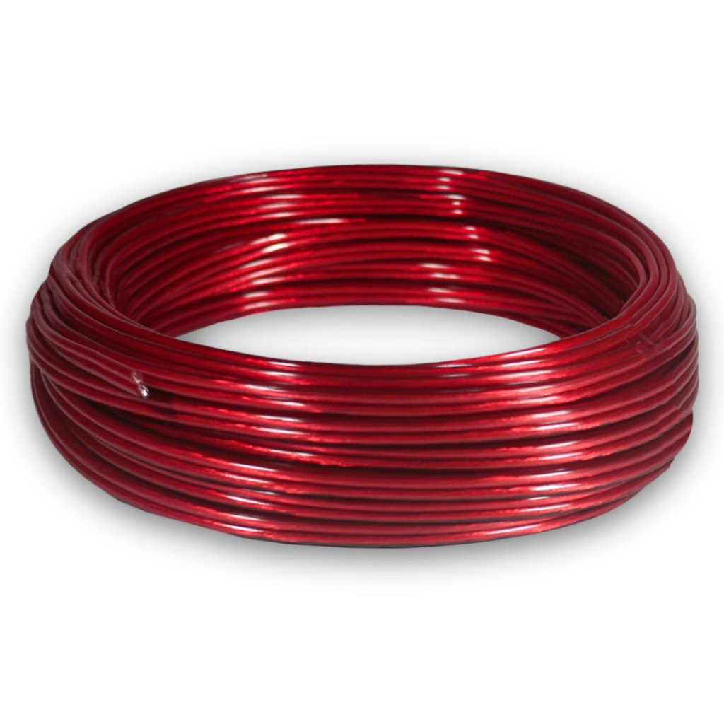 10 Metros de Fio Paralelo Cabo de Som Automotivo 2x12  AWG 2,5 mm 12V Duplo Preto e Vermelho