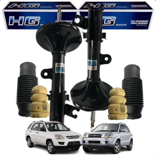 Kit Par Amortecedor Dianteiro Coifa Batente Hyundai Tucson Sportage