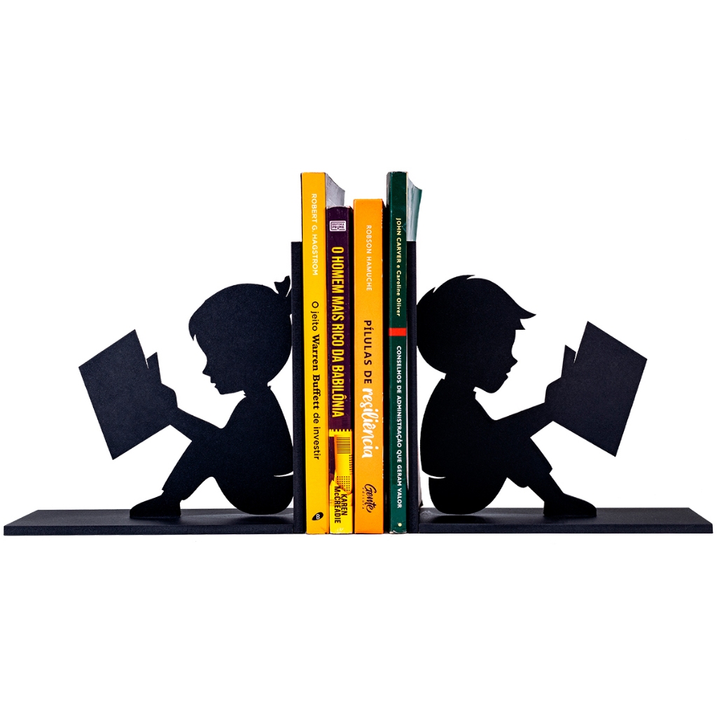 Aparador de Livros Crianças Lendo – Suporte Lindo para Decorar e Organizar o Cantinho de…