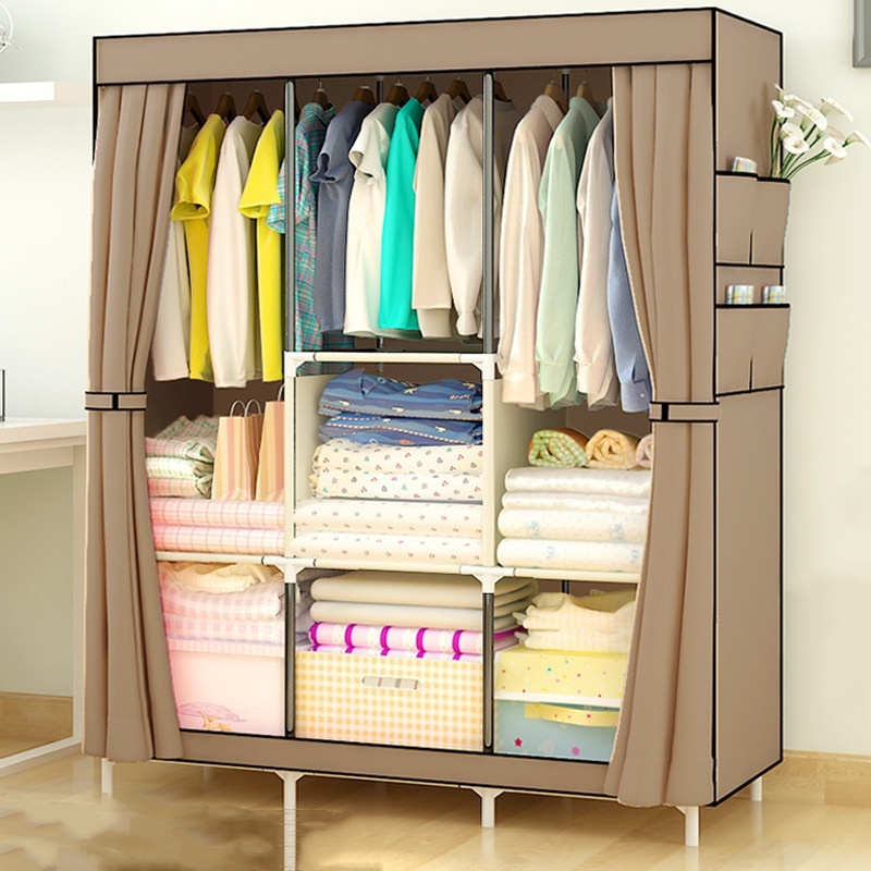 Guarda Roupa Dobrável Organizador De Roupas Roupeiro Guarda Organizador Compacto Desmontavel