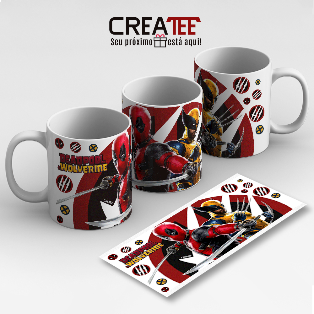 Caneca & Xícara - Deadpool e Wolverine