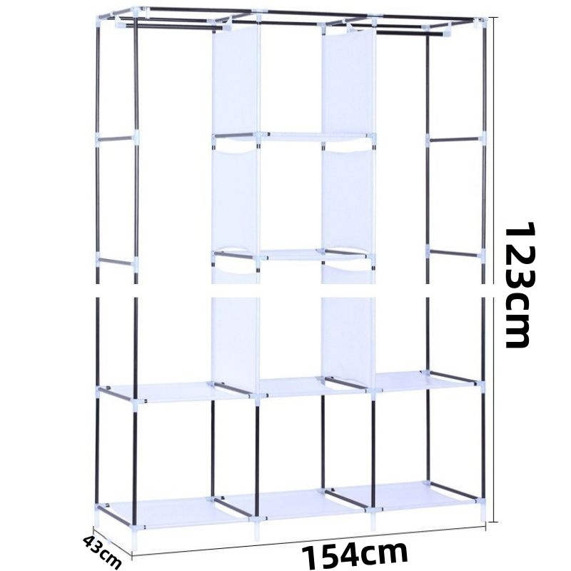 Guarda Roupa Dobrável Organizador De Roupas Roupeiro Guarda Organizador Compacto Desmontavel