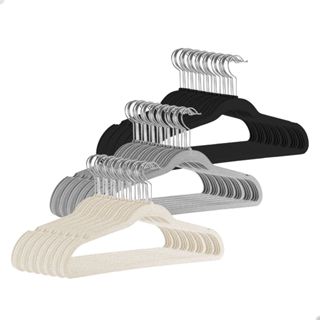 Kit Cabides Veludo Para Roupas Adulto 30 Unidades Fino Resistente