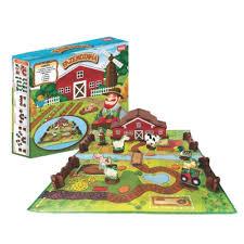 Fazendinha De Brinquedo Com Animais Infantil Cenário Colorido Peças De Encaixar