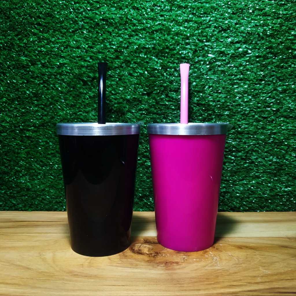 Combo 2x Kit Terere:  2x Copo Cuia Térmico Acrílico 250ml + 2x Bomba Bojo Tradicional para Terere