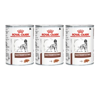 Kit 3un. Ração Úmida Lata Royal Canin Veterinary Gastrointestinal Cães Adultos 400g em Oferta na Shopee