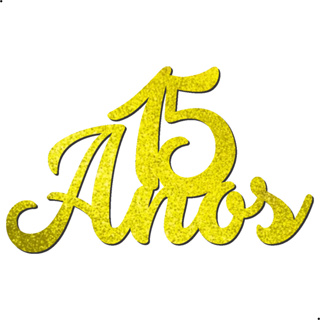 Letreiro Mdf Palavra 15 Anos 40cm Cor Dourado Glitter Aplique Frase Painel Decorativo Festa Aniversario Decoração Happy Birthday em Oferta na Shopee
